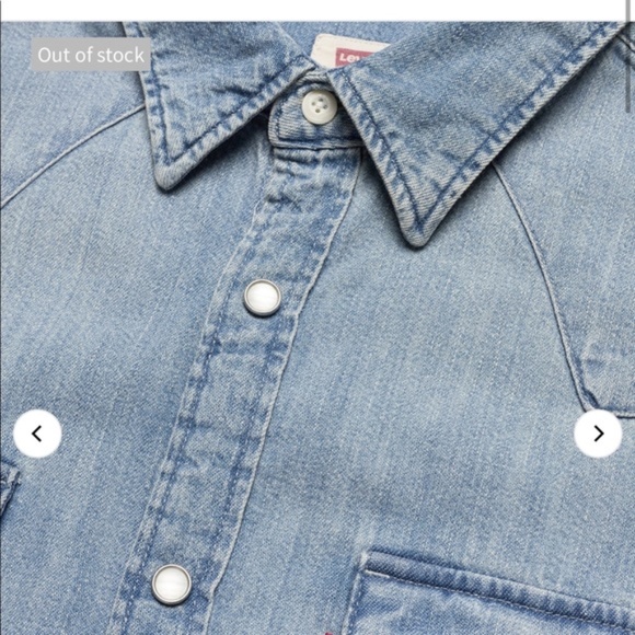 Levi's Barstow Western Snap Button Down Shirt - Stone Wash - Picture 3 of 15